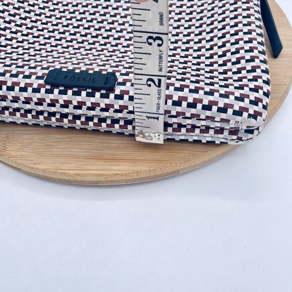 Fossil Messenger Bag Womens Medium Multicolor Leather Crossbody Purse - Picture 11 of 16